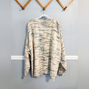 Megalos Vintage 90s - 100% Cotton Knit Sweater